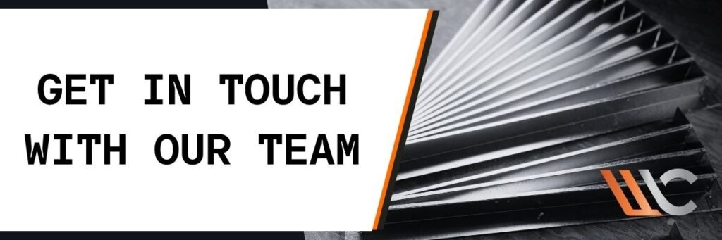 Get in touch with our team for your custom metal fab project